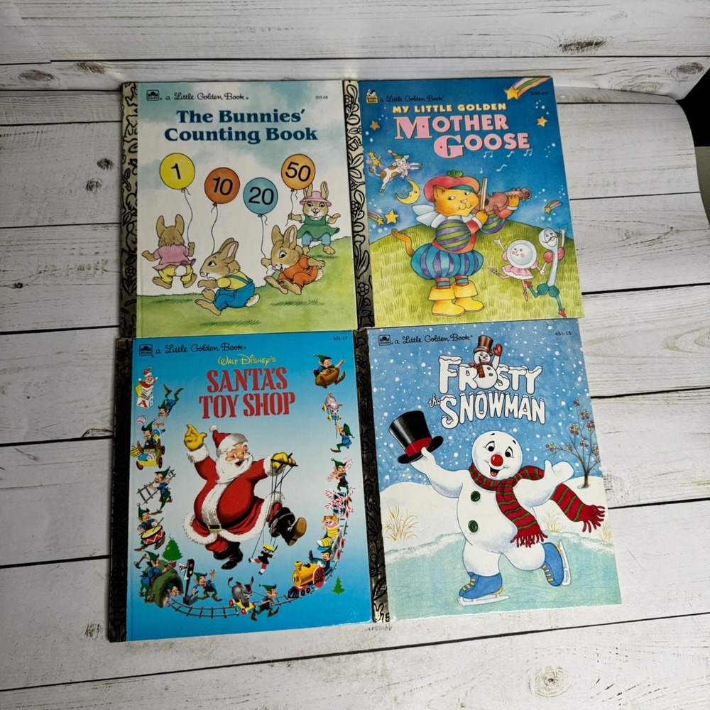 Little Golden Book Lot of 4 Like New Christmas & Classics